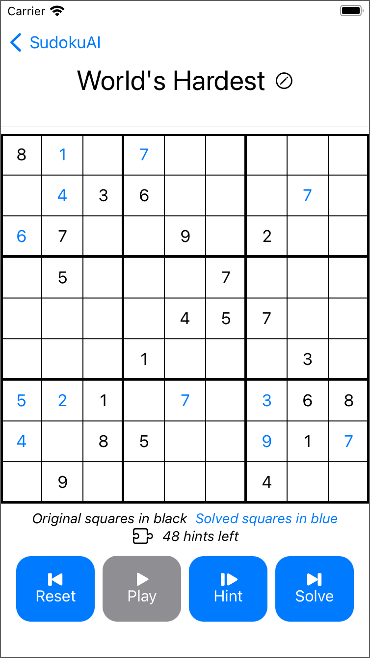 Sudoku Solver - Hint or All on the App Store